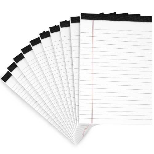 5x8 Inch Lined Writing Note Pads (10 PCs)